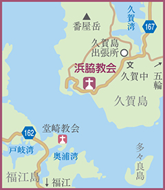 浜脇教会地図