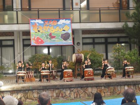 三井楽わっかもん祭り園児太鼓