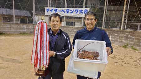奥浦ナイターペタンク大会優勝チーム