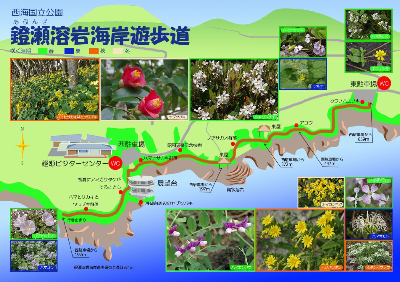 遊歩道散策マップ