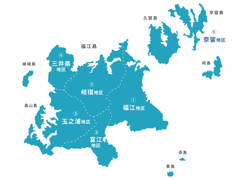 五島市各地区の特徴マップ