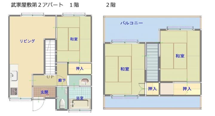 間取り 武家屋敷短期滞在住宅