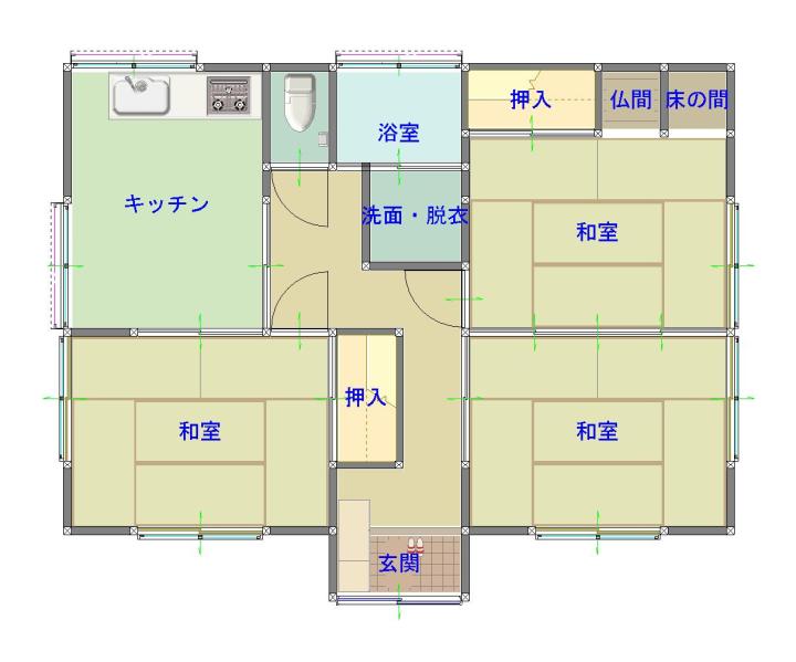 奈留短期滞在住宅 間取り