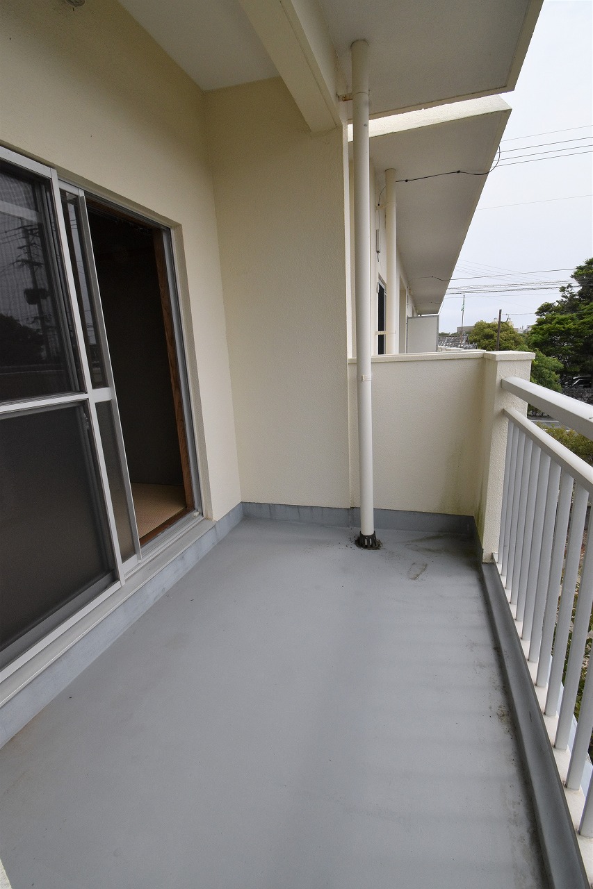 武家屋敷短期滞在住宅のベランダ