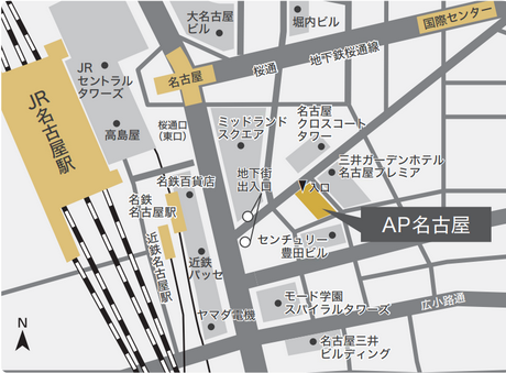 2023年11月ながさき暮らし相談会in名古屋マップ