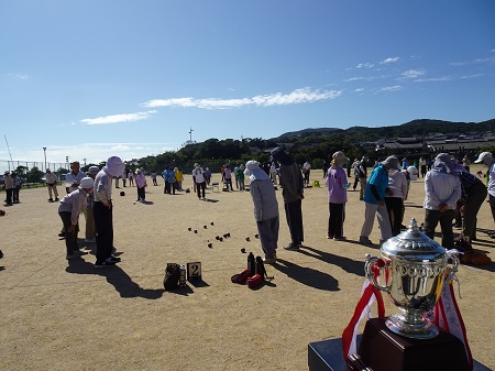 第7回五島市長杯ペタンク親善大会の様子