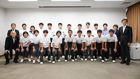 九州・全国中学校体育大会出場選手表敬2