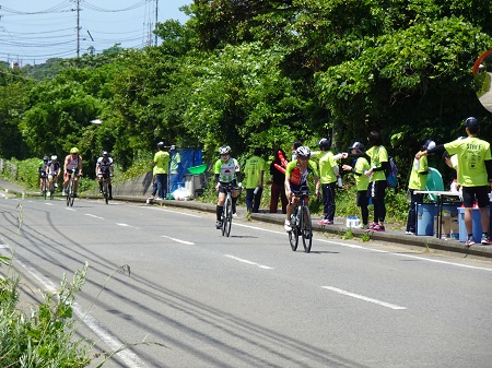 ２０１９五島長崎国際トライアスロン大会バイク競技の様子