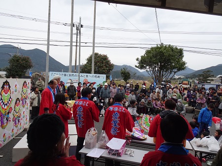 岐宿町産業祭での抽選会