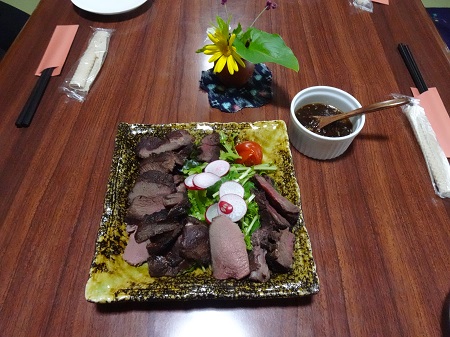 五島シカ肉祭りの料理