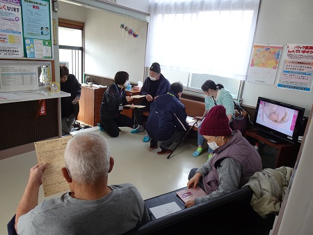 新型コロナウイルスワクチン集団接種会場視察（赤島、黄島）4