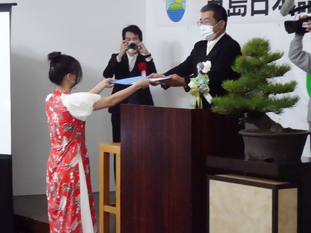 学校法人九州総合学院五島日本語学校　第1回卒業式1
