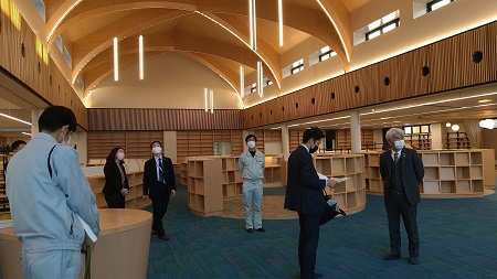 新図書館建設現場確認