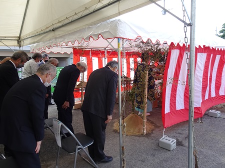 富江町公民館・富江支所庁舎建設工事安全祈願祭１