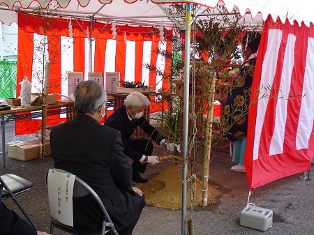 富江町公民館・富江支所庁舎建設工事安全祈願祭２