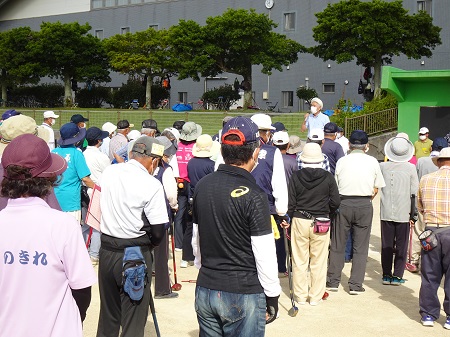 第9回五島市長杯グラウンド・ゴルフ大会1