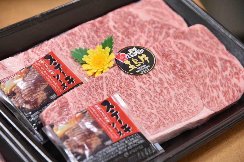 五島牛のサーロインステーキの画像