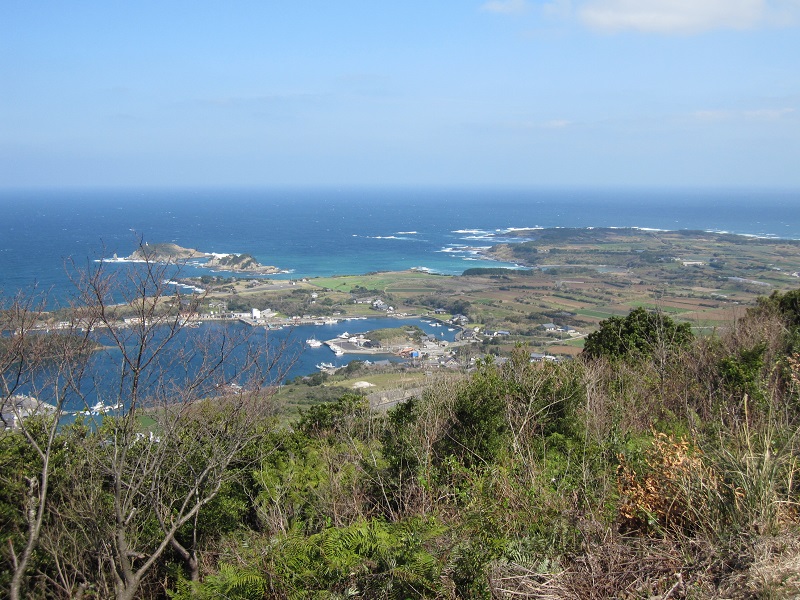 城岳から望む台地