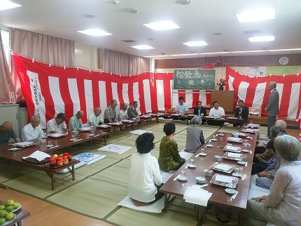 敬老会の様子です。