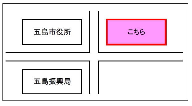 まちなか子育て相談室「歩む」の位置図