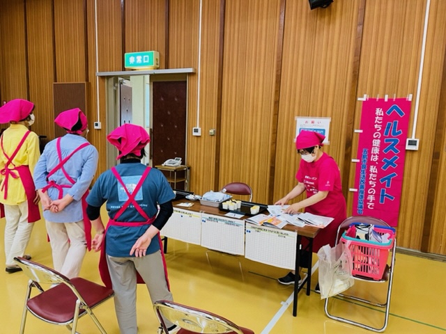 準備している様子