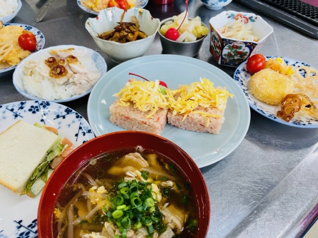 完成した料理（8月）