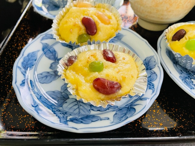 甘納豆蒸しパン