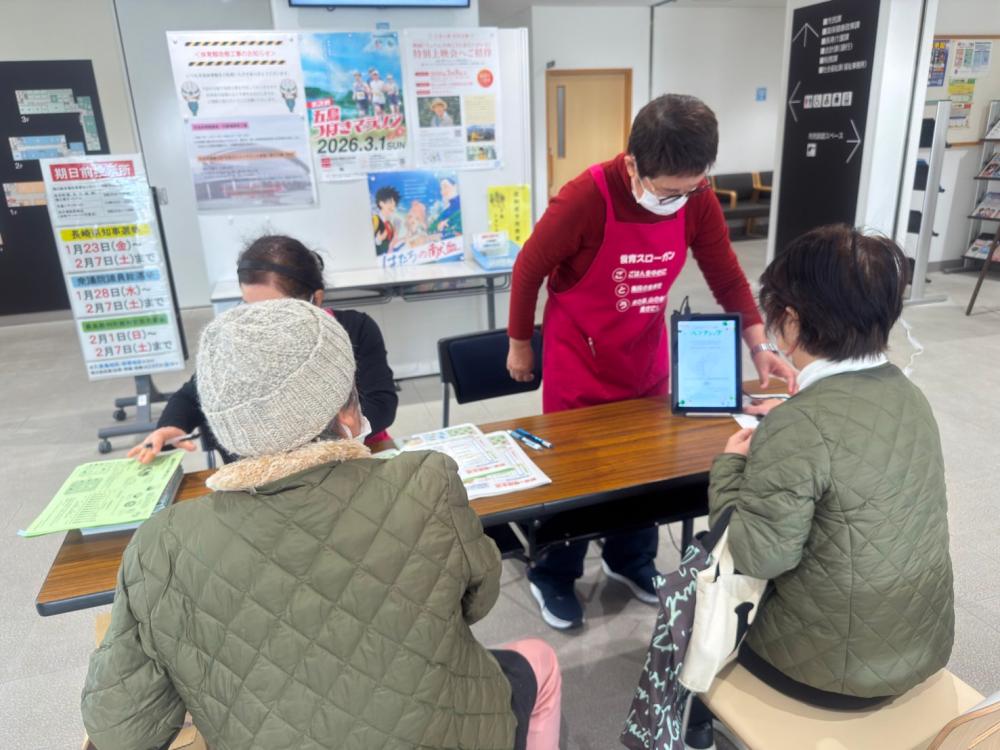 ベジチェック計測している様子