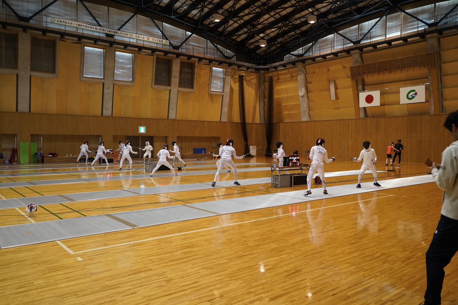 合宿の様子（フェンシング）の画像