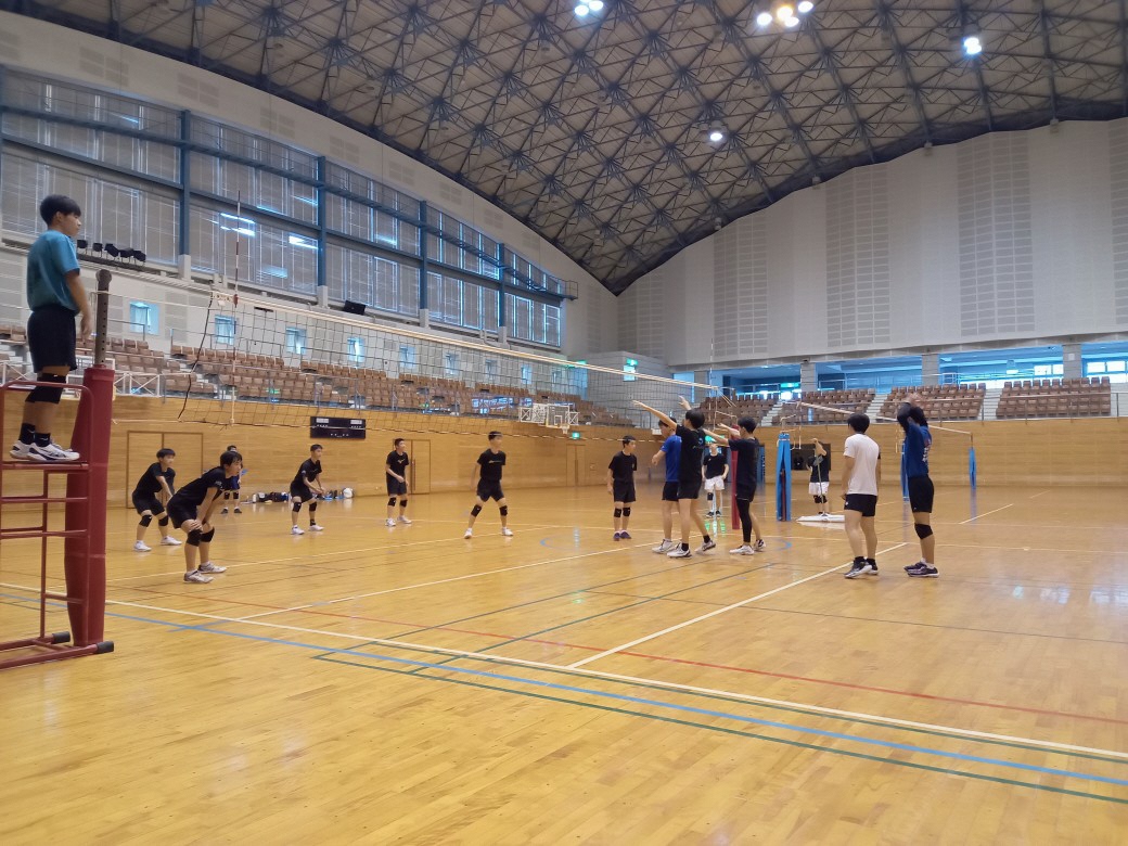 合宿の様子（バレーボール）の画像
