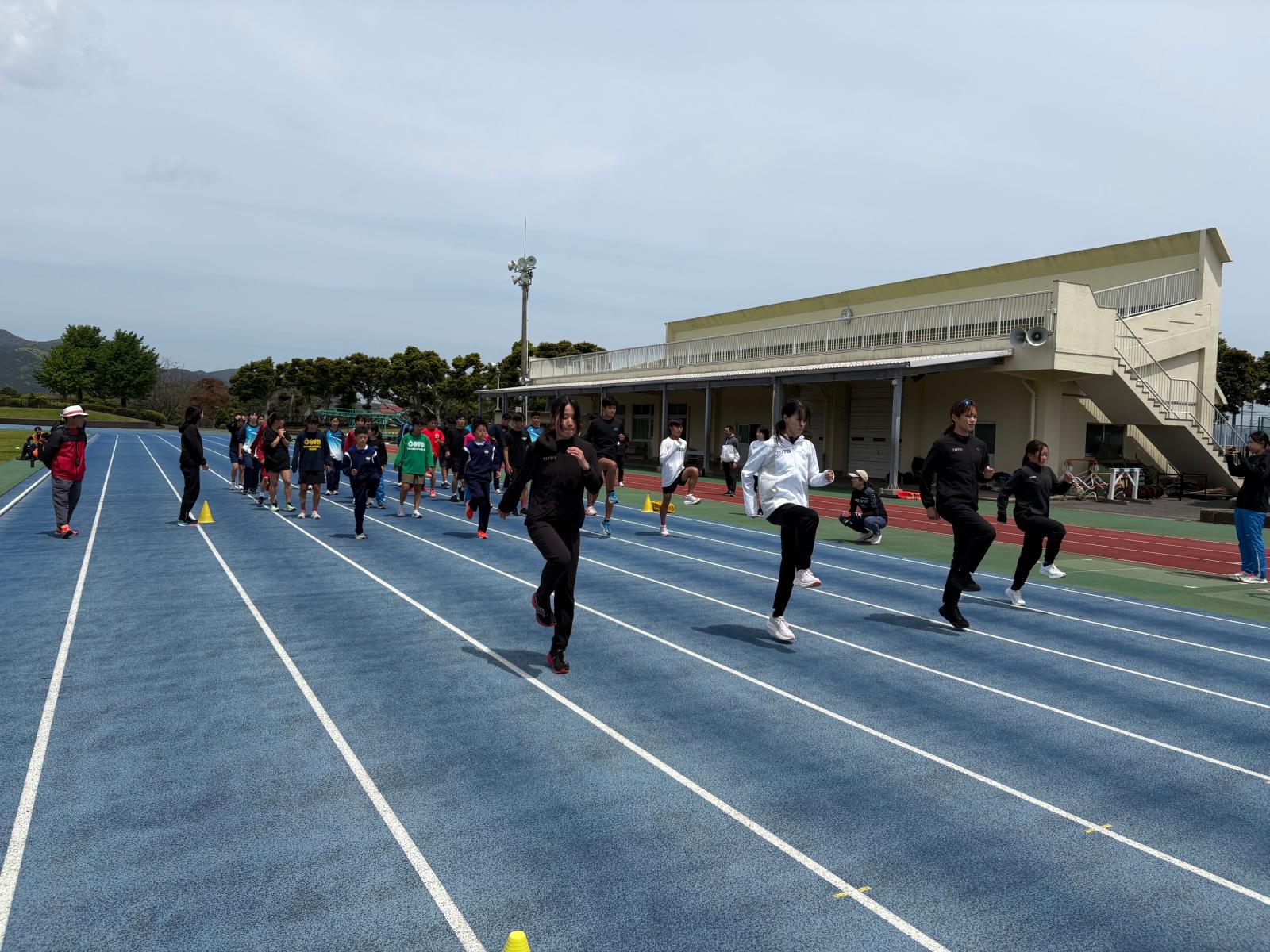 合宿中の様子(陸上)